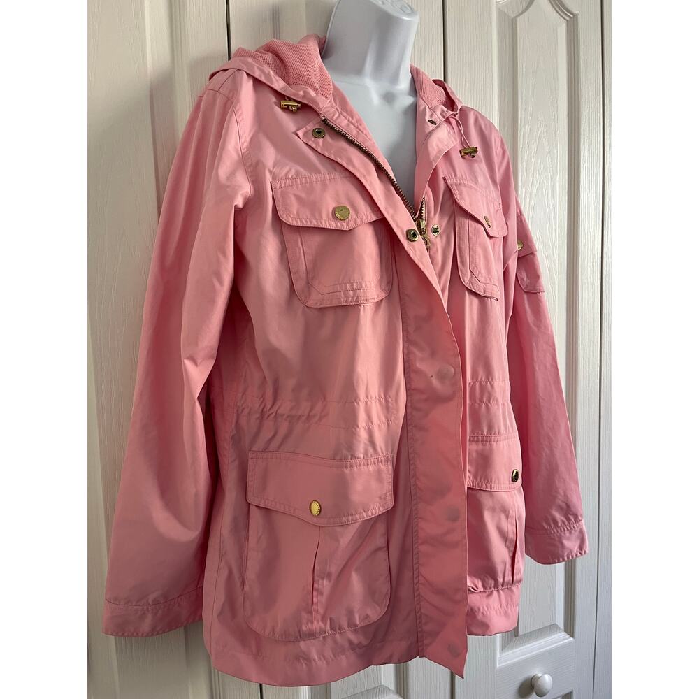 Lauren Ralph Lauren Acapulco Fashion Hooded Utility Jacket - Pale Pink - M